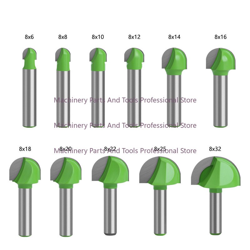 End Mill Set - Round Bottom Over Nose Router Bit