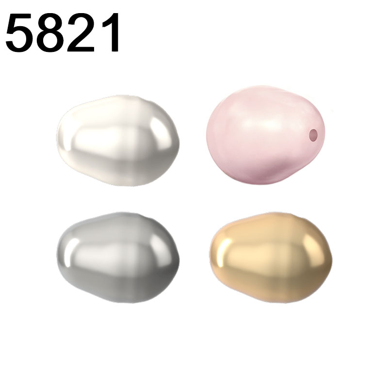 Coupling 8Mm - 5821 Crystal Pear-shaped Pearl Genuine from