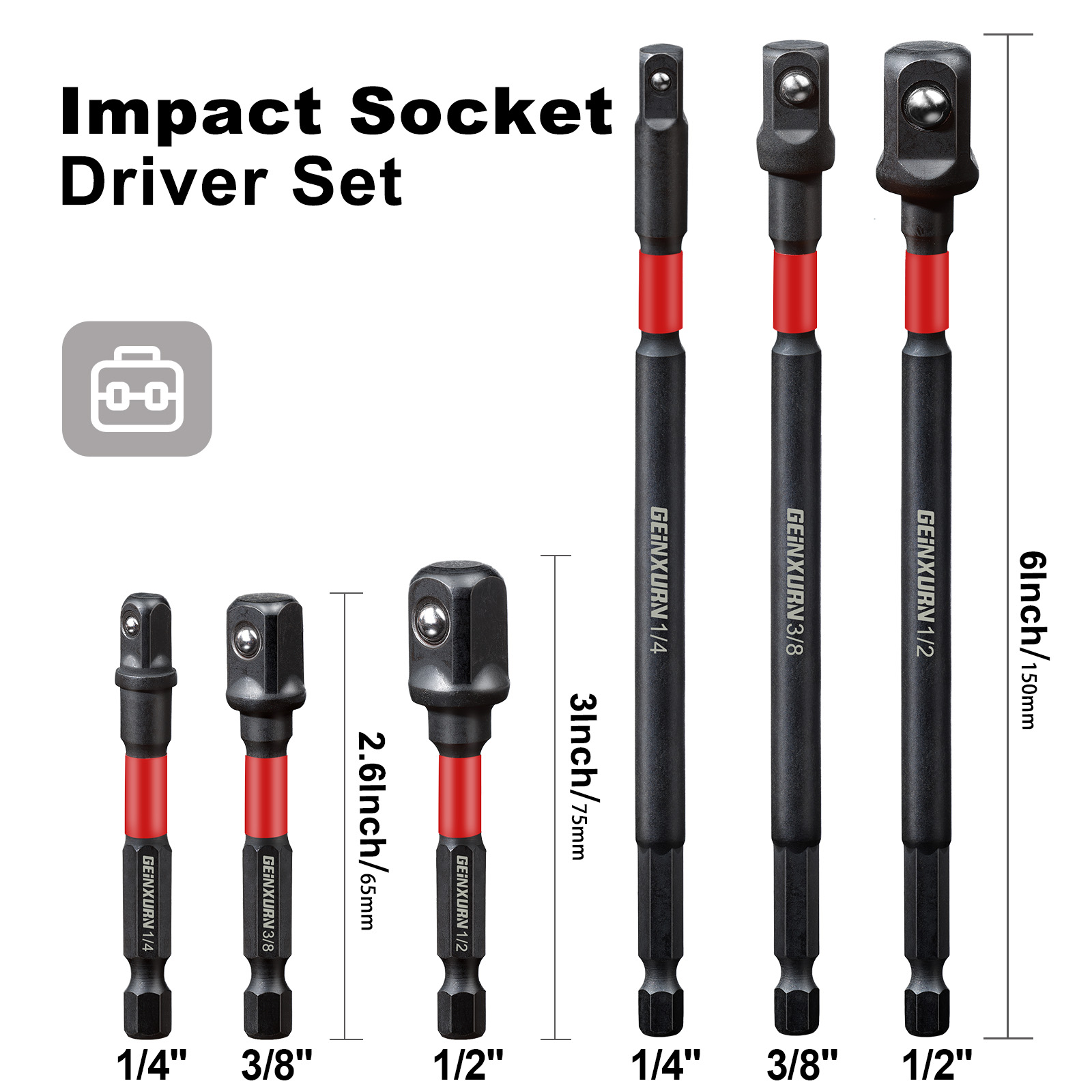 Geinxurn Impact Socket Adapter - Cnc Bits 评论和价格