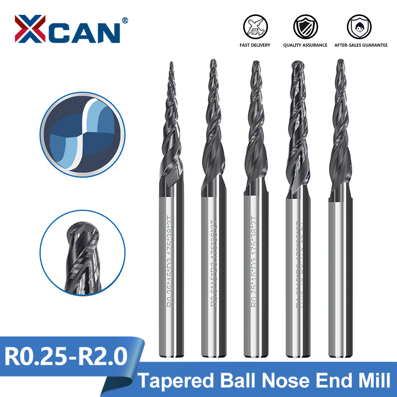 XCAN Milling Cutter 2 Flute Ba - End Mill Set 评论和价格