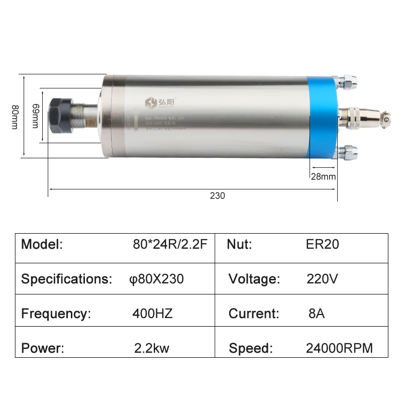 CNC Router Kit 2.2kw ER20 Wate - Water Cooled Spindle 评论和价格