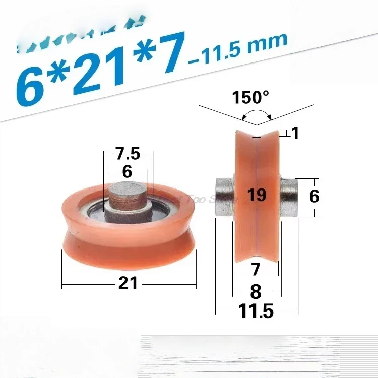 5PC POM Polyoxymethylene Plast - V Slot Wheel 评论和价格