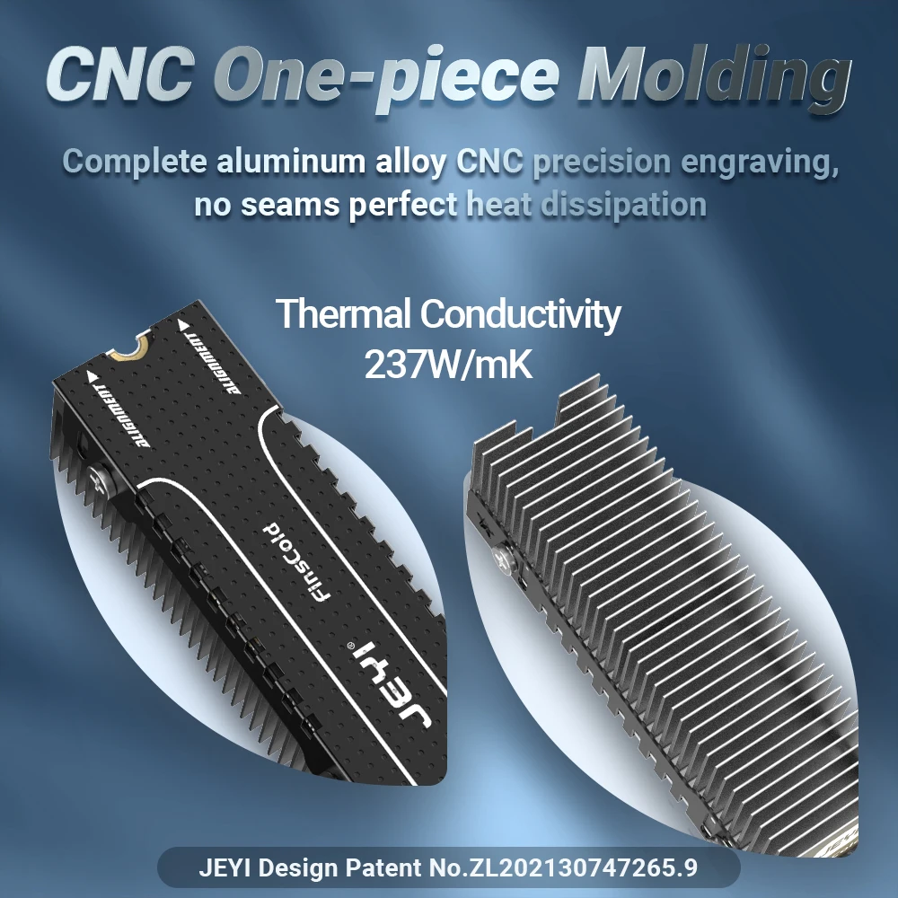 JEYI M.2 SSD Heatsink, Heavy D - Aluminium Extrusion 评论和价格