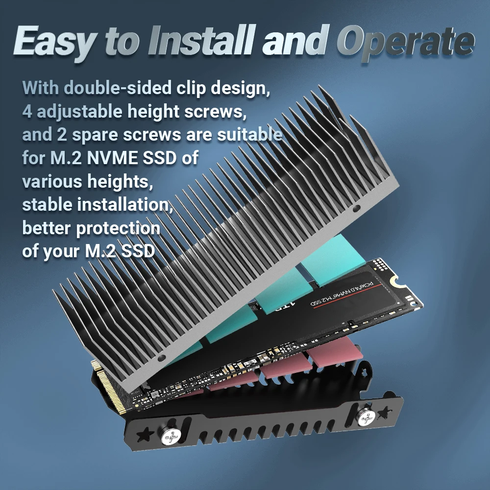 JEYI M.2 SSD Heatsink, Heavy D - Aluminium Extrusion 评论和价格