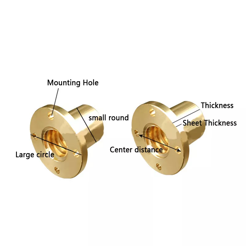 1pcs T6 lead Screw Round Flang - Lead Screw 8Mm 评论和价格