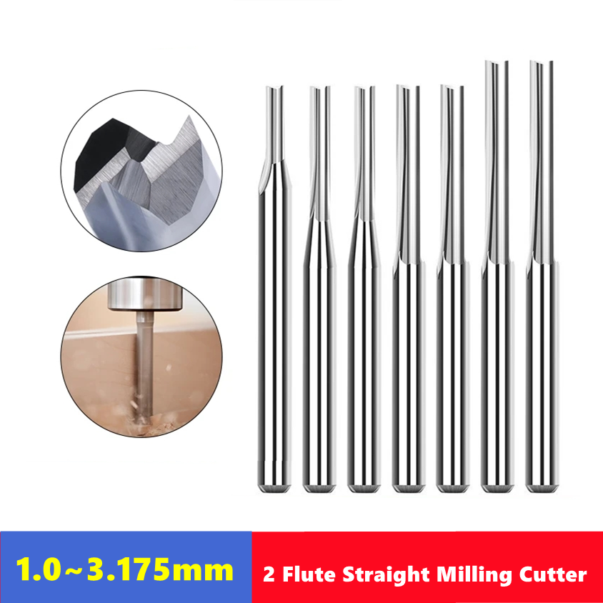 10pcs Carbide End Mill  3.175m - End Mill Set 评论和价格