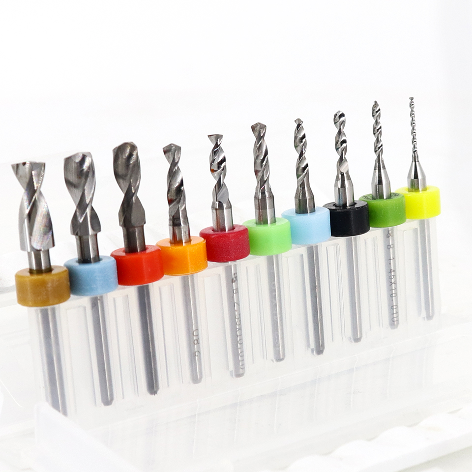 3.175mm Shank 10Pcs PCB Drill  - End Mill Set 评论和价格