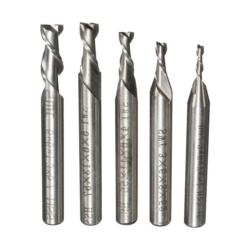New 2F/3F/4F Flute 2mm/3mm/4mm - End Mill Set 评论和价格