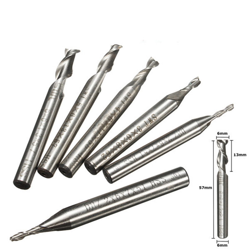 New 2F/3F/4F Flute 2mm/3mm/4mm - End Mill Set 评论和价格